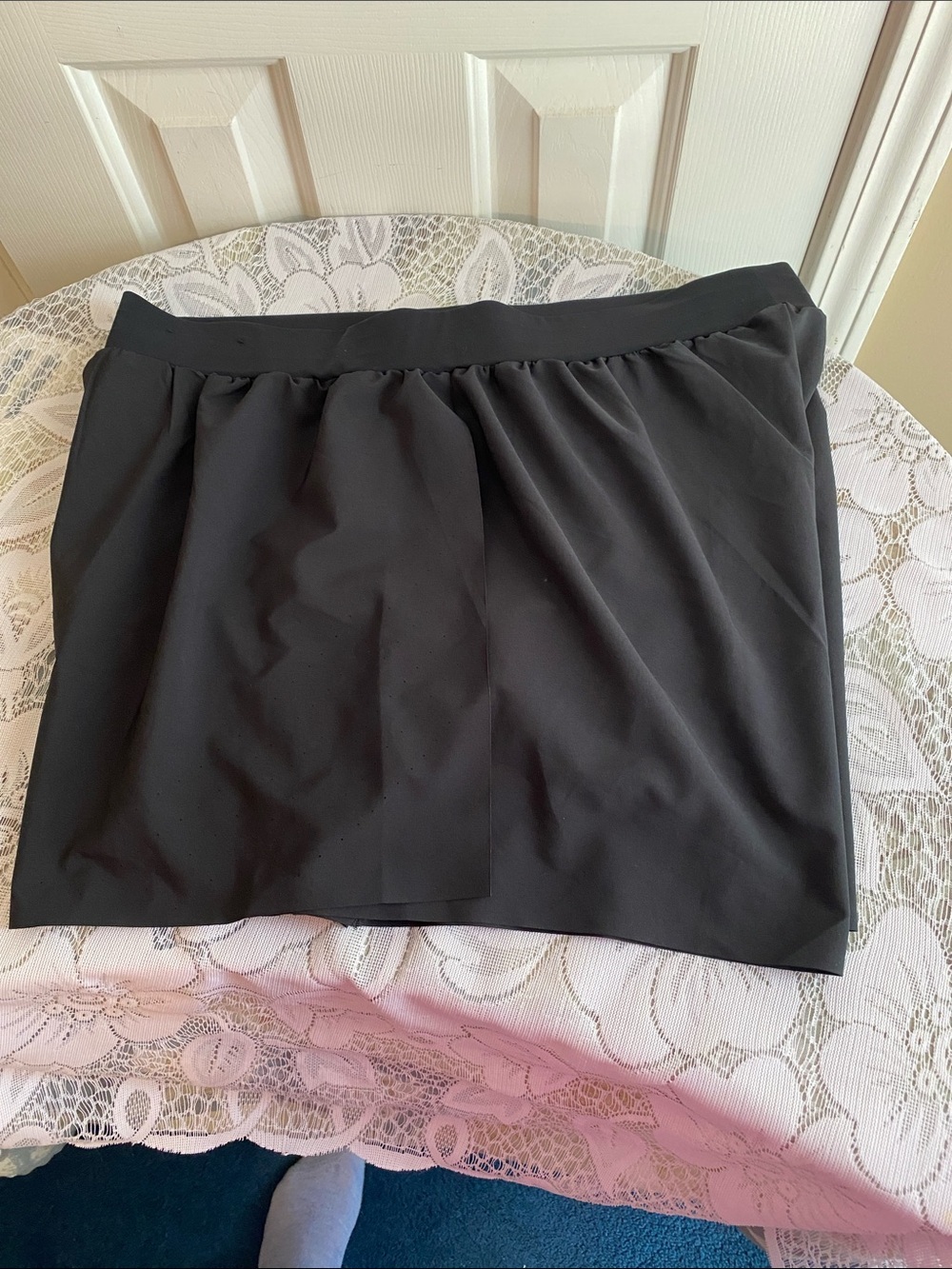 Spalding Black Women's Athletic Layered Skort Size XXL